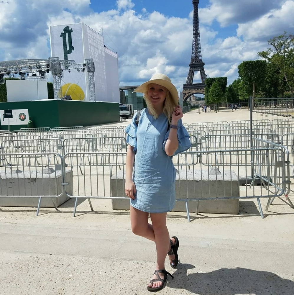 Blue dress